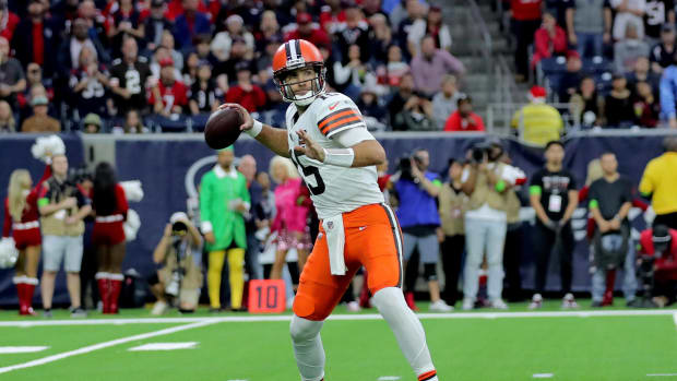 El mariscal de campo de los Cleveland Browns, Joe Flacco